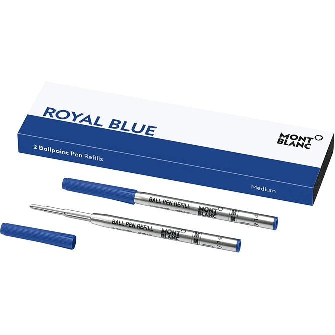 2 Montblanc ballpoint pen refills (M) Blue