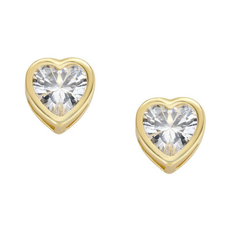 Amen Amore Golden Heart Earrings