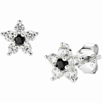 Amen Black and White Flower Earrings Amen Black and White Flower Earrings