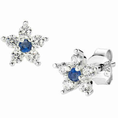 Amen Blue and White Flower Earrings Amen Blue and White Flower Earrings
