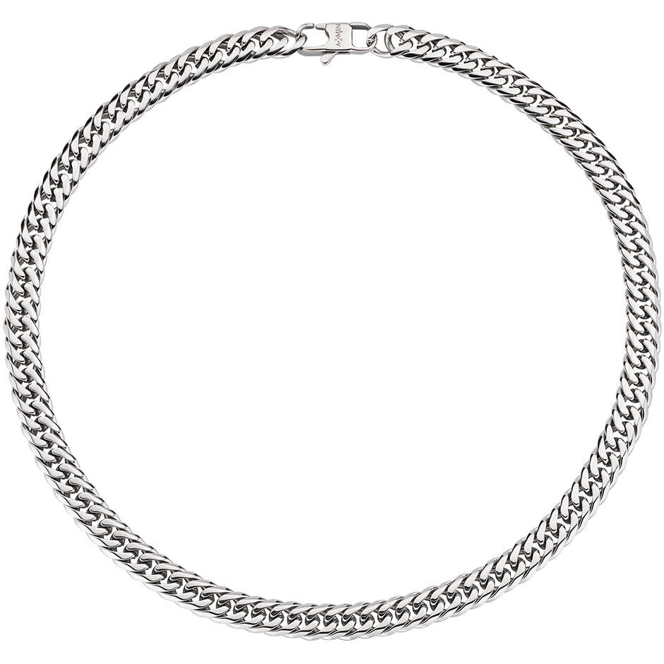 Amen chain link necklace in steel