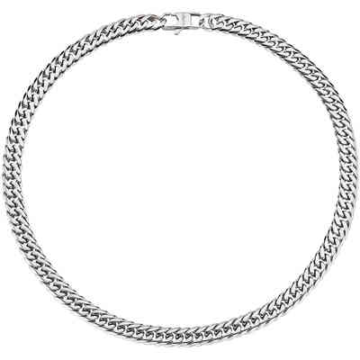 Amen chain link necklace in steel Amen chain link necklace in steel