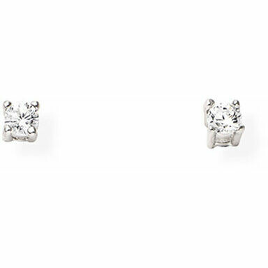 Amen earrings white light point 2 mm