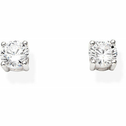 Amen earrings white light point 6 mm