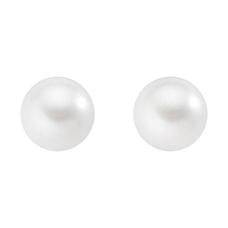 Amen Earrings White Pearls 8 mm