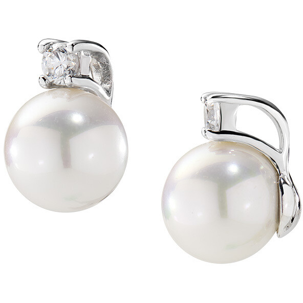 Amen Earrings with Pearls and Zirconia