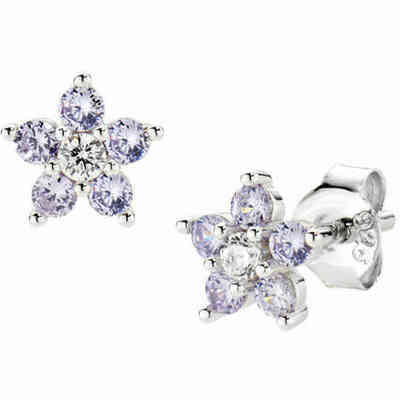 Amen Flower Earrings with Lilac Petals Amen Flower Earrings with Lilac Petals