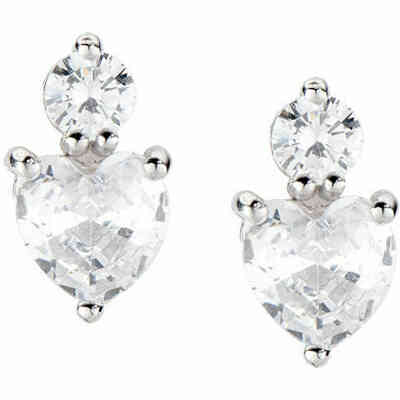 Amen heart earrings in zircon Amen heart earrings in zircon