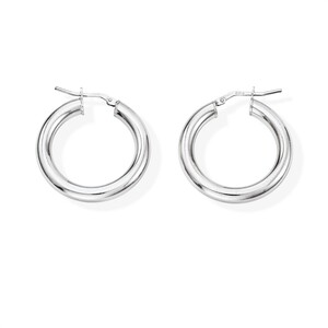 Amen Hoop Earrings 2 cm in Silver Amen Hoop Earrings 2 cm in Silver