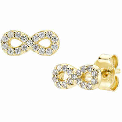 Amen Infinity Earrings in Gold-Plated Silver Amen Infinity Earrings in Gold-Plated Silver