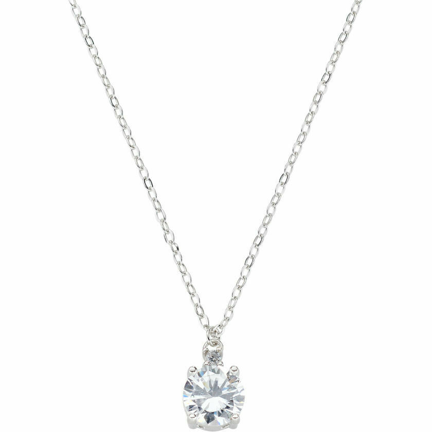 Amen light point necklace in silver and zircon