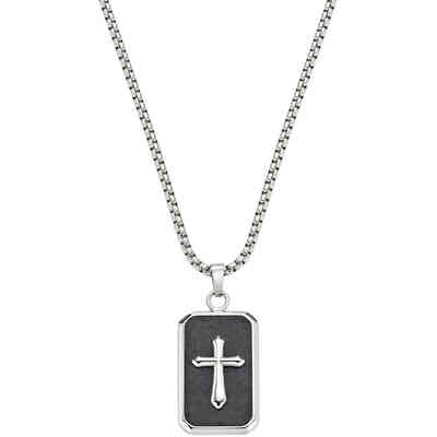 Amen Men's Necklace with Cross Tag Amen Men's Necklace with Cross Tag