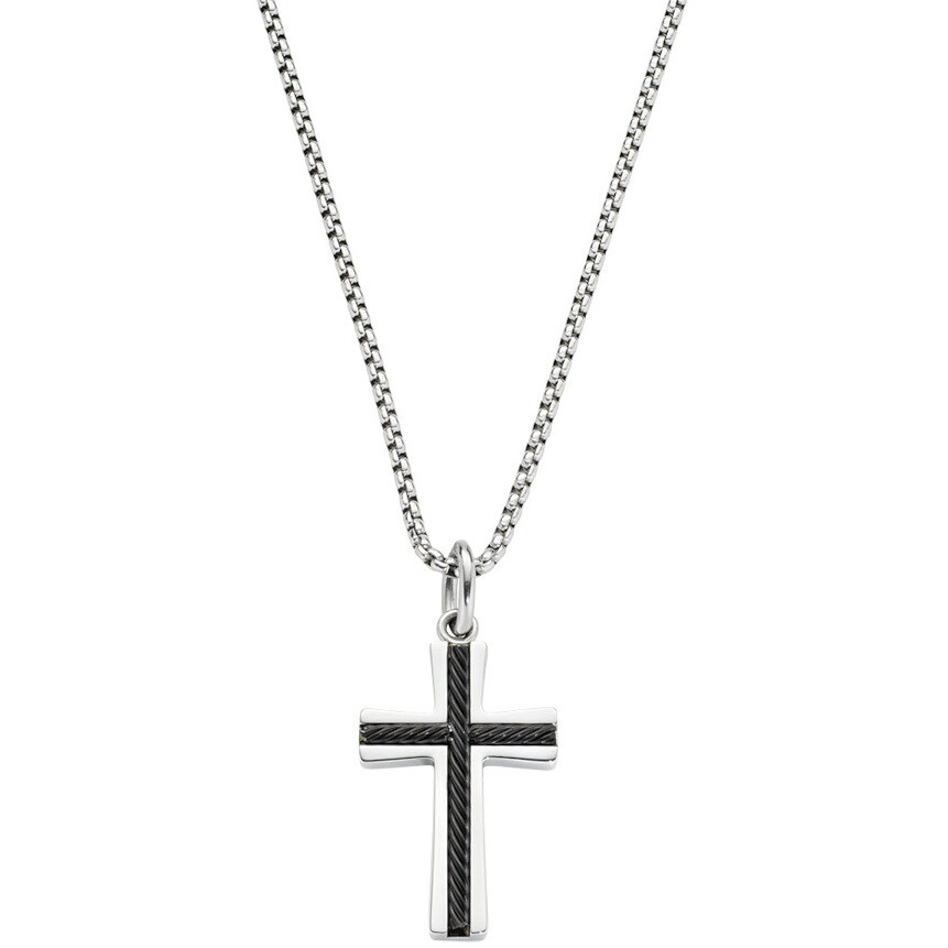 Amen Men's Necklace with Pendant Cross