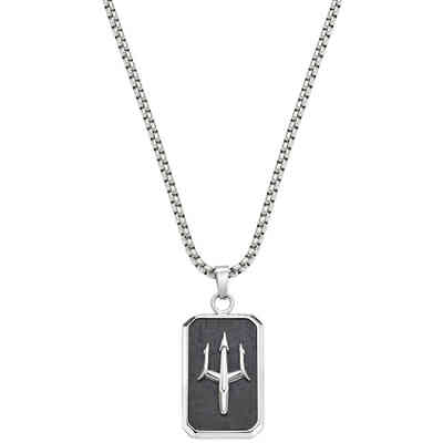 Amen Men's Necklace with Trident Tag Amen Men's Necklace with Trident Tag