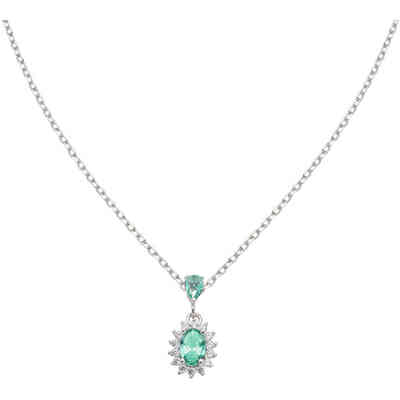 Amen Mini Royal Necklace with Aqua Green Zircon Amen Mini Royal Necklace with Aqua Green Zircon