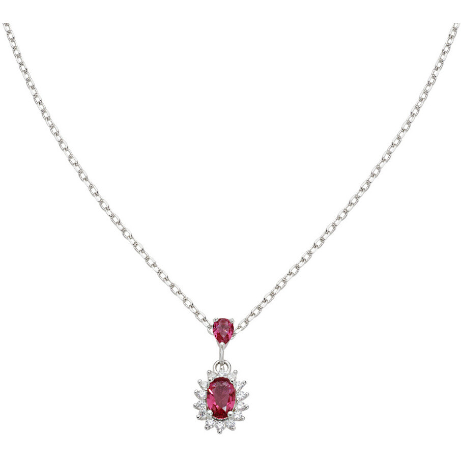 Amen Mini Royal Necklace with Cherry Red Zircon