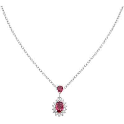Amen Mini Royal Necklace with Cherry Red Zircon Amen Mini Royal Necklace with Cherry Red Zircon