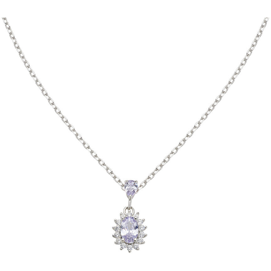 Amen Mini Royal Necklace with Lilac Zircon