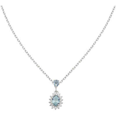 Amen Mini Royal Necklace with London Blue Zircon Amen Mini Royal Necklace with London Blue Zircon