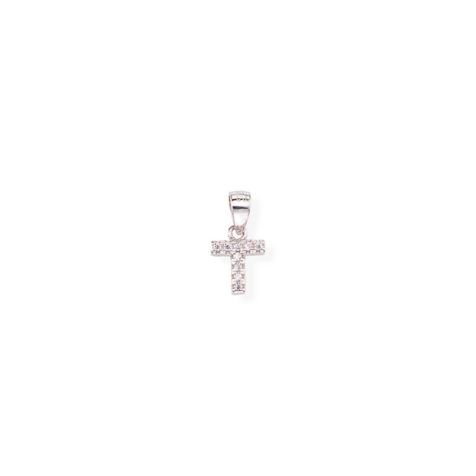 Amen Pendant Letter T Zircons
