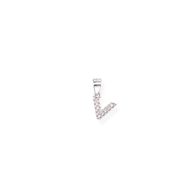 Amen Pendant Letter V Zircons