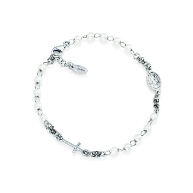 Amen Rosary pearl bracelet
