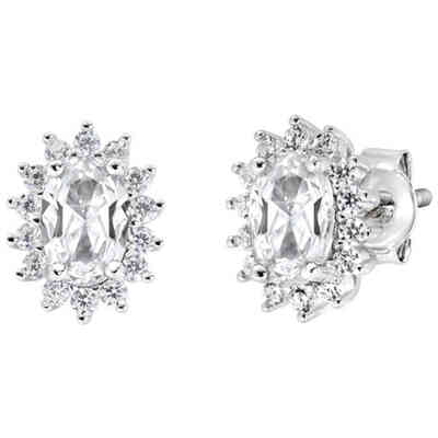 Amen Royal Lady Mini White Zircon Earrings