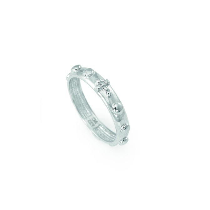 Amen Silver Rosary Ring