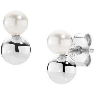 Amen sphere and pearl stud earrings Amen sphere and pearl stud earrings