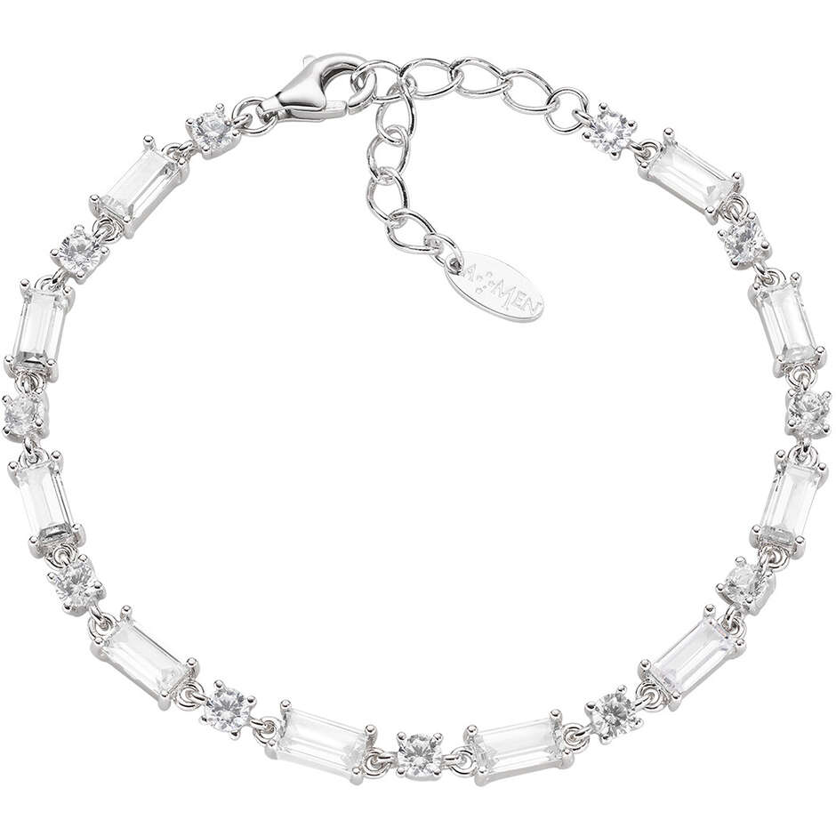 Amen Stardust tennis bracelet in silver and white zircons