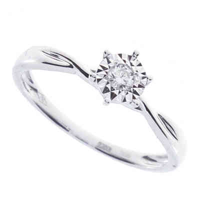 Anello Bliss in oro bianco e diamanti Anello Bliss in oro bianco e diamanti
