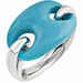 Anello Chantecler Capriness maglia marina e resina turchese Resina turchese