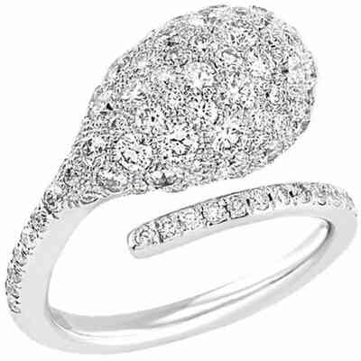 Anello Chantecler Joyful in oro bianco e pave di diamanti bianchi Anello Chantecler Joyful in oro bianco e pave di diamanti bianchi
