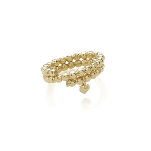Anello Chantecler porta ciondoli in oro giallo 9Kt con pendente Anello Chantecler porta ciondoli in oro giallo 9Kt con pendente