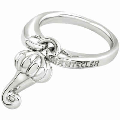 Anello Chantelcer corno pendente in argento Anello Chantelcer corno pendente in argento