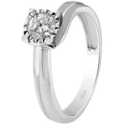 Anello da Donna di Bliss in Oro Bianco e Diamanti Anello da Donna di Bliss in Oro Bianco e Diamanti