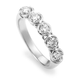 Anello Damiani Minou veretta 5 Diamanti Anello Damiani Minou veretta 5 Diamanti