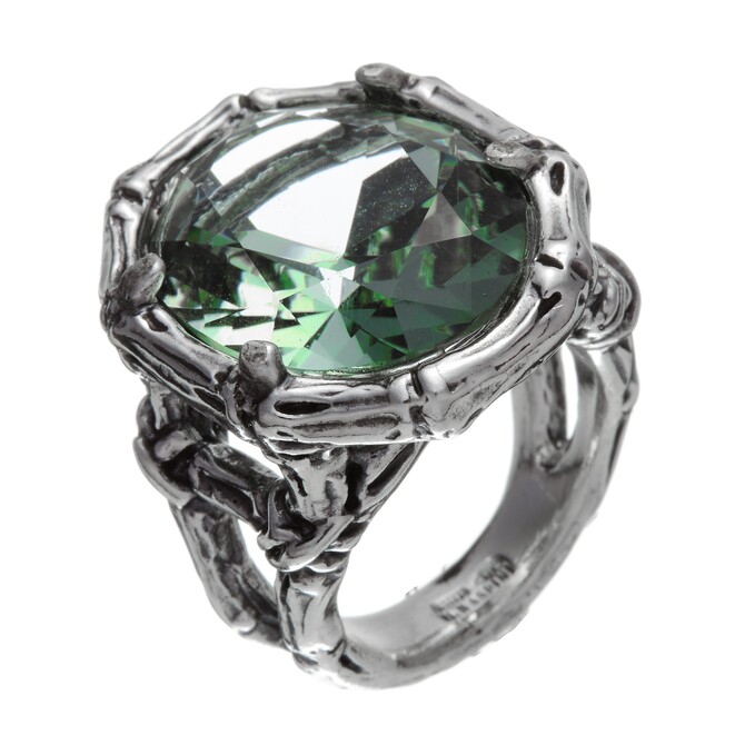 Anello Giovanni Raspini Quarzo verde Bambu