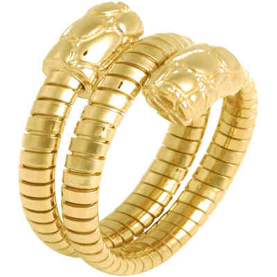 Anello Giovanni Raspini Tubogas Croco Doppio Dorato