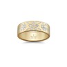 Anello Gucci Icon Blooms oro giallo e smalto bianco 6mm Oro giallo
