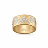 Anello Gucci Icon Blooms oro giallo e smalto bianco 9mm Oro giallo
