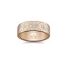 Anello Gucci Icon Blooms oro rosa e smalto bianco 6 mm Oro rosa