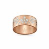 Anello Gucci Icon Blooms oro rosa e smalto bianco 9mm Oro rosa
