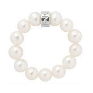 Anello Mimi Elastica con perle bianche 5 mm Anello Mimi Elastica con perle bianche 5 mm