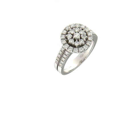 Anello Mirco Visconti in oro e pavè di diamanti Anello Mirco Visconti in oro e pavè di diamanti