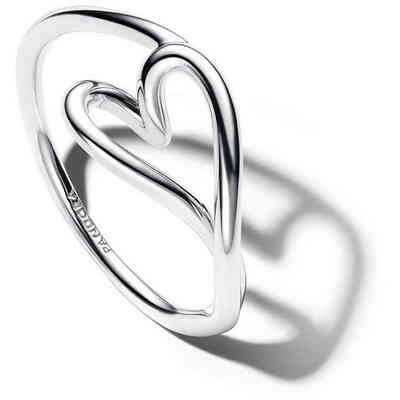 Anello Pandora Cuore Piccolo Linea Sinuosa