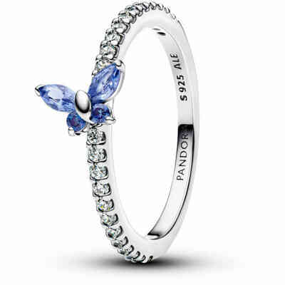 Anello Pandora Farfalla Scintillante blu Anello Pandora Farfalla Scintillante blu