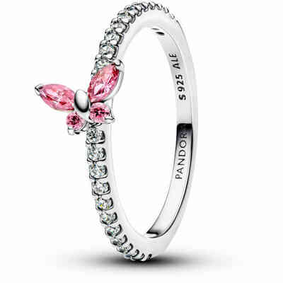 Anello Pandora Farfalla scintillante rosa Anello Pandora Farfalla scintillante rosa