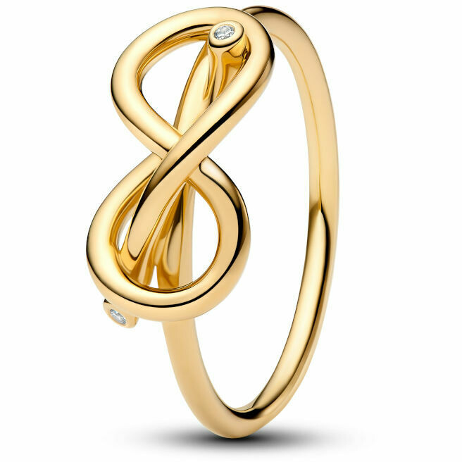 Anello Pandora Legame Infinito placcato oro