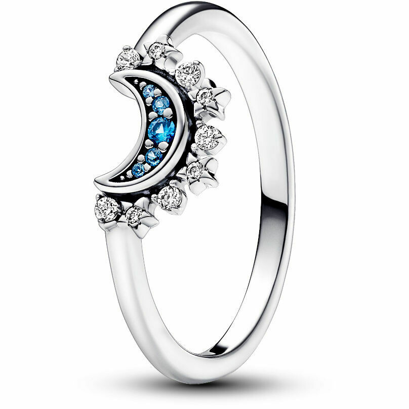 Anello Pandora Luna Pietra Blu